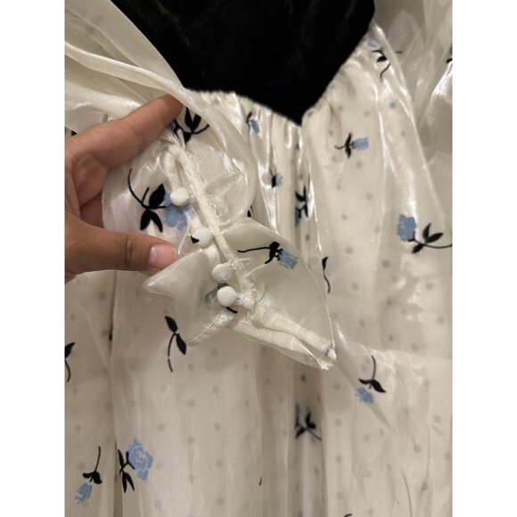 NEW For Love & Lemons Marcella Girlhood White Coquette Lolita Dress Size XS - Picture 8 of 13